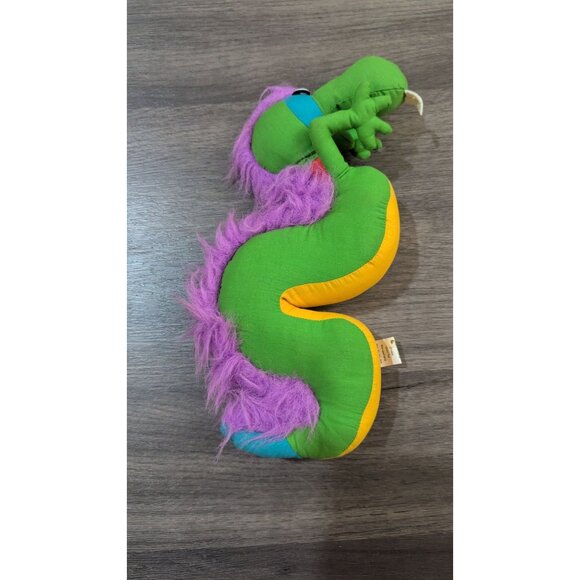 Vintage 1985 Hallmark Dinosaur Plush Toy With Purple Mane Cuddly Collectible - Picture 10 of 10